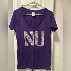Northwestern NU Wildcats PINK Victoria’s Secret Tee